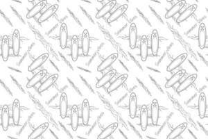 Fun and relaxing surfboard-themed coloring page with intricate wave patterns and Summer Vibes text. Perfect for kids and adults to color and enjoy. vector