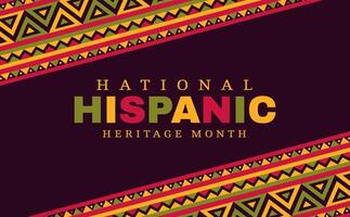 Ethnic Latin American ornament, Hispanic heritage vector