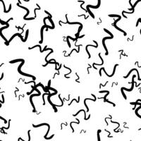 Seamless pattern with sketch squiggle vector