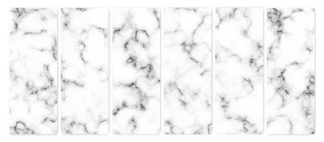 Set of marble texture background vector