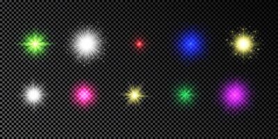 Light effect of lens flare vector