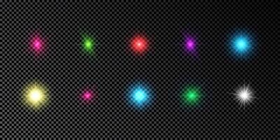 Light effect of lens flare vector