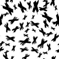 Seamless pattern with hand drawn cross symbols vector