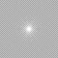 efecto de luz de destellos de lente vector