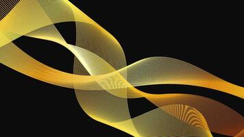 Abstract backdrop with luxury golden waves vector