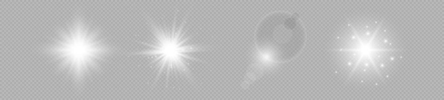 Light effect of lens flares vector