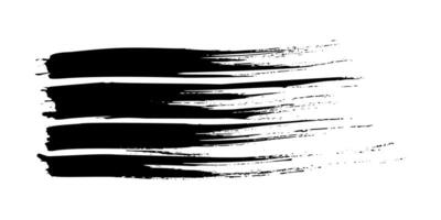 Black brush stroke on white background vector