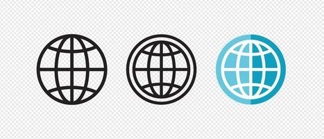 globe icon symbol vector
