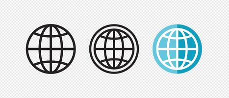 globe icon symbol vector