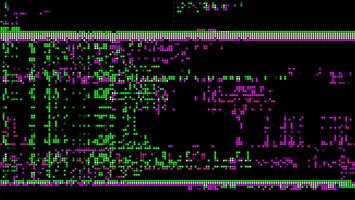 Cyberspace glitch pattern on dark background vector
