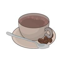 ilustración de café taza vector