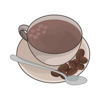 ilustración de café taza vector