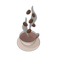 illustration of coffee cup vector