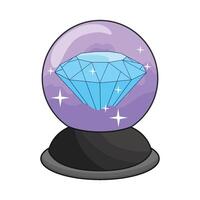 illustration of crystal ball vector