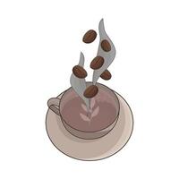 illustration of coffee cup vector