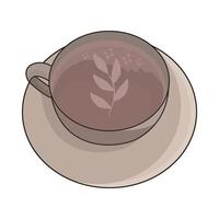 illustration of latte vector