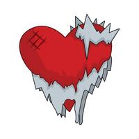 illustration of broken heart vector