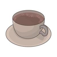 ilustración de café taza vector