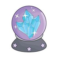 illustration of crystal ball vector