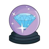 illustration of crystal ball vector