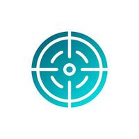 Target Element solid gradient soft blue military illustration vector
