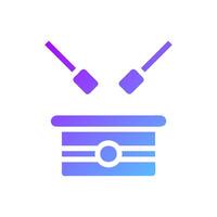 Drum element solid blue purple ramadan illustration vector