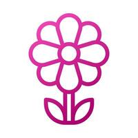 Flower Element gradient pink easter illustration vector