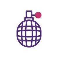 granada elemento duotono púrpura rosado militar ilustración vector