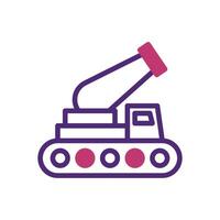 Cannon Element duotone purple pink military illustration vector