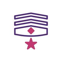 Badge Element duotone purple pink military illustration vector