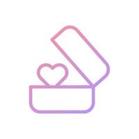 Ring love gradient soft pink purple valentine illustration vector