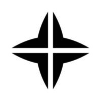 Well designed icon of windrose in editable design vector