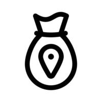 Well designed icon of bank location in modern style vector