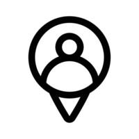 Grab this amazing icon of user location in editable style vector