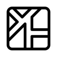 Trendy icon of map location is up for premium use vector