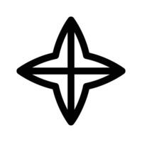 Well designed icon of windrose in editable design vector