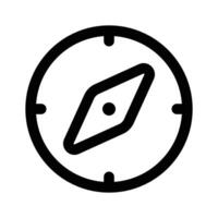 An well designed icon of compass in modern style, navigation tool icon vector