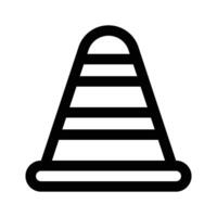 An amazing icon of traffic cone in modern style vector