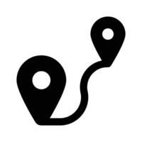 Creatively designed icon of distance, ready to use vector