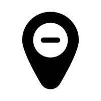 Get this creative icon of remove location in editable style vector
