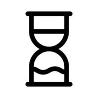 Get this amazing icon of hourglass up for premium use vector