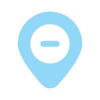 Get this creative icon of remove location in editable style vector