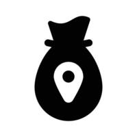 Well designed icon of bank location in modern style vector