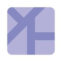 Trendy icon of map location is up for premium use vector