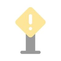 Take a look at this amazing icon of warning sign board vector