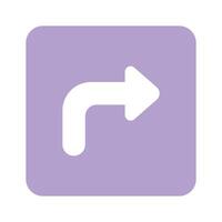 Turn Right sign design, traffic road sign vector