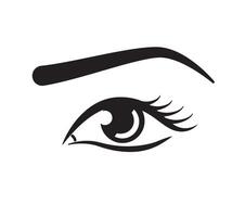 Woman eye icon. Human eye symbol for web or print design vector