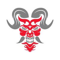 Devil icon logo design vector
