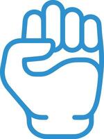 Hand with finger icon symbol image for gesture illustration vector