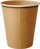 plaine marron papier tasse pour chaud breuvages. png